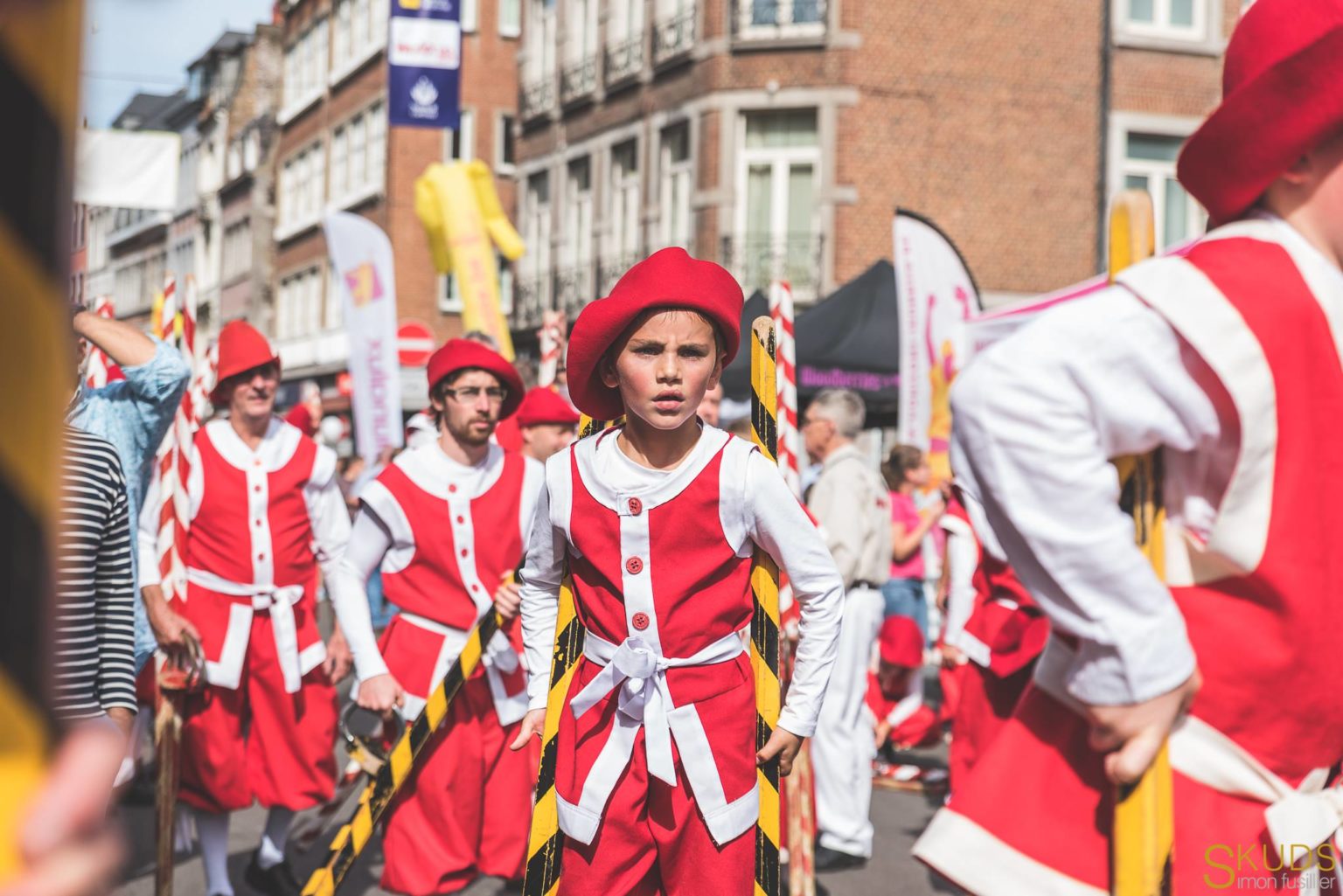 The Stilt Walkers of Namur, joust on stilts. Since 1411 Les